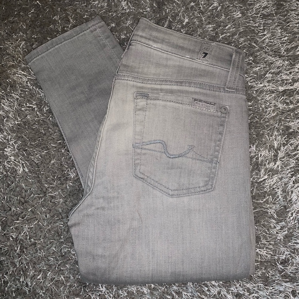 7FAM Grey Skinny Jean